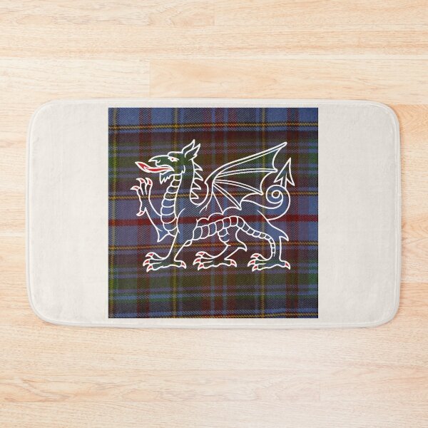 Item preview, Powys County - Universal - Welsh Tartan – The Heart of Wales & y Ddraig Goch - the red dragon v3 designed and sold by WheelieGdArt.