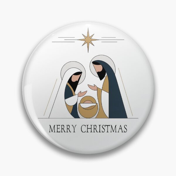 Item preview, Minimalist Geometric Nativity Scene Modern Christmas designed and sold by WikaKowalczyk.
