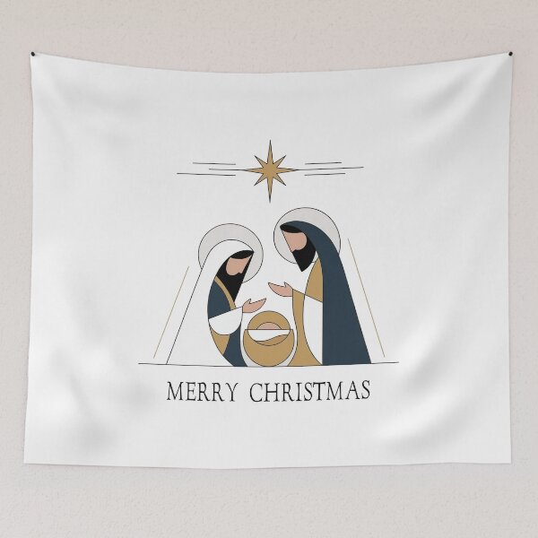 Item preview, Minimalist Geometric Nativity Scene Modern Christmas designed and sold by WikaKowalczyk.