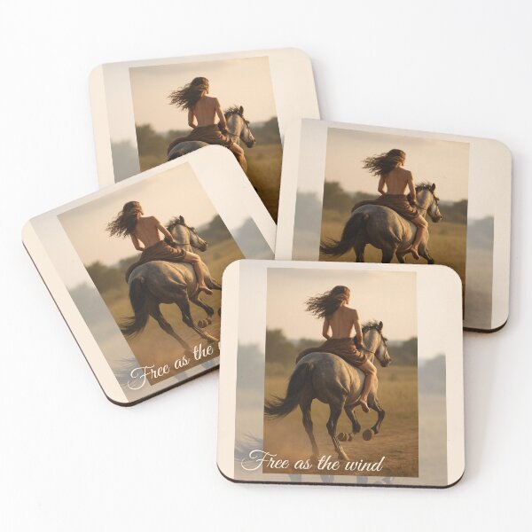 Item preview, Free as the Wind – Boho Horse Rider designed and sold by MetaModel Studio.