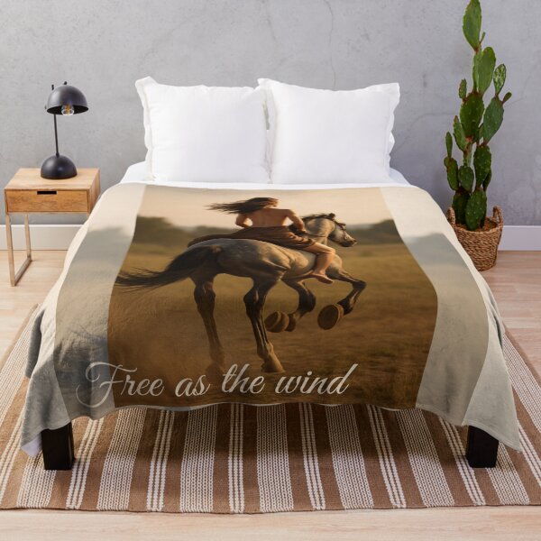 Item preview, Free as the Wind – Boho Horse Rider designed and sold by MetaModel Studio.