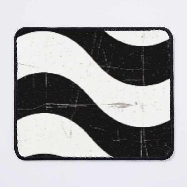 Item preview, part abstract distressed waves black and white design designed and sold by SmashingDeals.