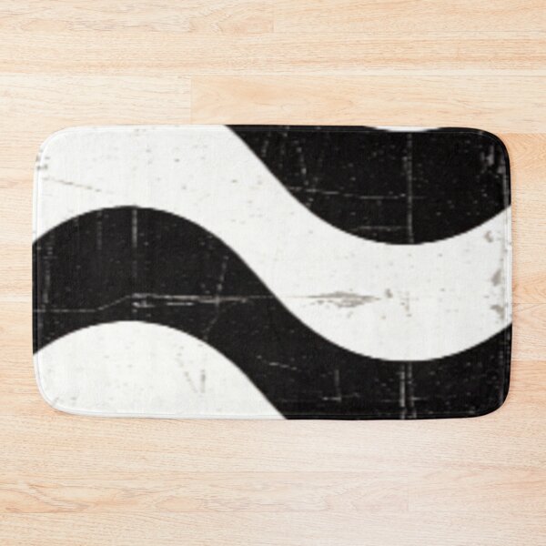 Item preview, part abstract distressed waves black and white design designed and sold by SmashingDeals.