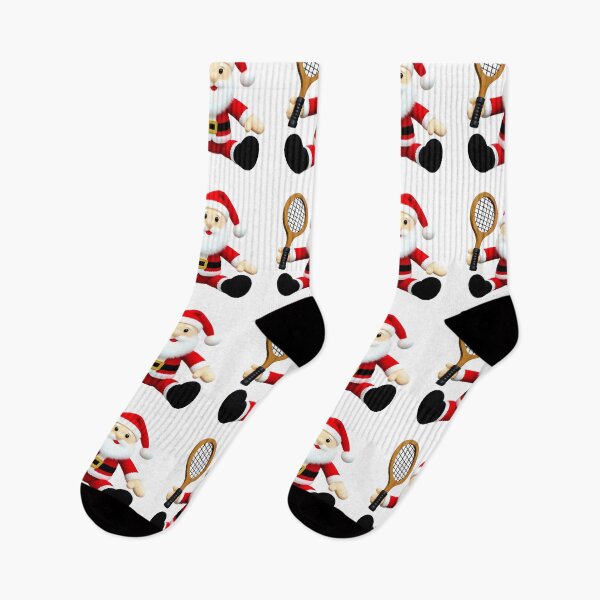 Item preview, Santa playing tennis  designed and sold by Nomad-Maynard.