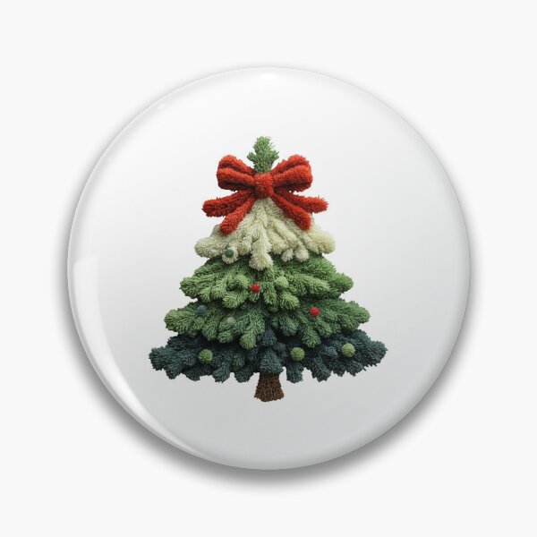 Item preview, Textured Christmas Tree with Red Crochet Bow designed and sold by Polarisofficial.