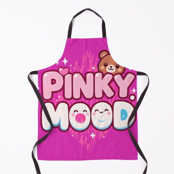 Item preview, Pinky Mood – Cute Kawaii Logo with Bear & Pink Zebra Background M22 designed and sold by M22--.