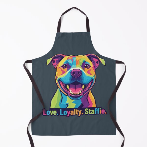Item preview, Vibrant Pop Art Staffie - Love, Loyalty, Staffie designed and sold by ReptiWorks.