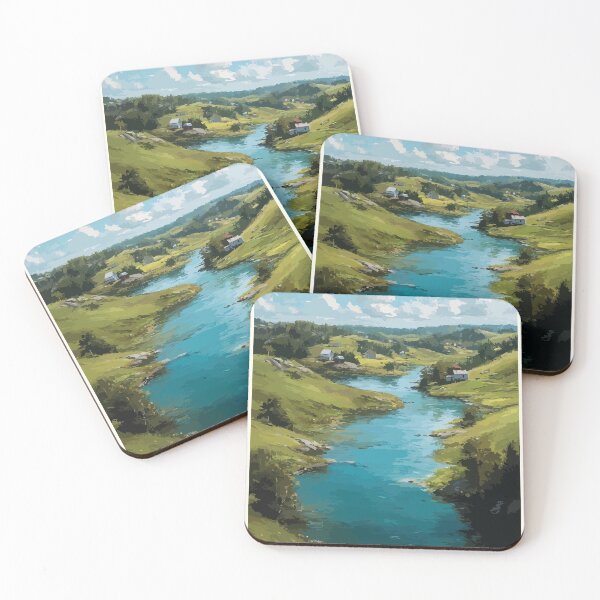 Item preview, French River Prince Edward Island | Winding River Poster designed and sold by TuncGK.