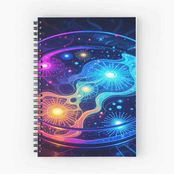 Item preview, Purple and Blue Neon Petri Dish – Futuristic Chemistry Fantasy Art designed and sold by EmeraldeaArt.