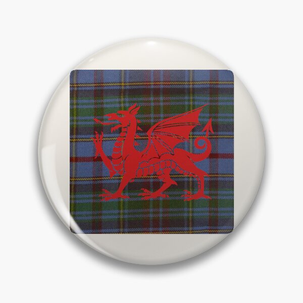 Item preview, Powys County - Universal - Welsh Tartan – The Heart of Wales & y Ddraig Goch - the red dragon v4 designed and sold by WheelieGdArt.