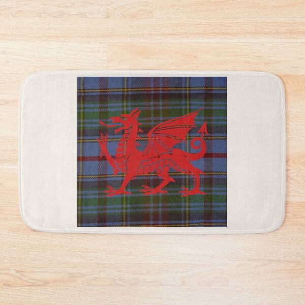 Item preview, Powys County - Universal - Welsh Tartan – The Heart of Wales & y Ddraig Goch - the red dragon v4 designed and sold by WheelieGdArt.