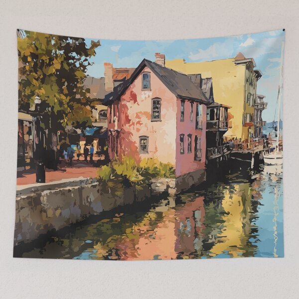Item preview, Georgetown Prince Edward Island | Harbourfront Village Poster designed and sold by TuncGK.