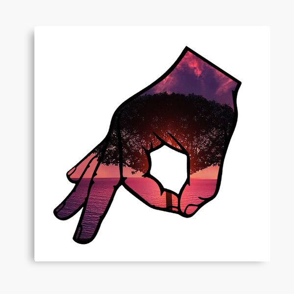 Ok Sign Meme Wall Art Redbubble - shaggy upside down roblox roblox meme on meme