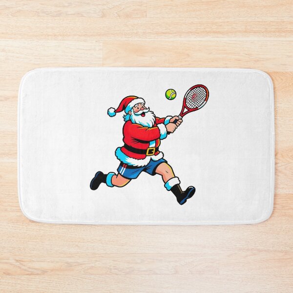Item preview, Santa playing tennis  designed and sold by Nomad-Maynard.