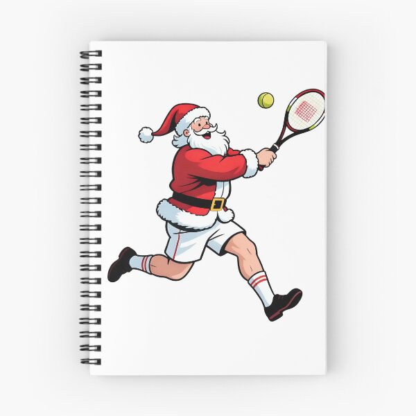 Item preview, Santa playing tennis  designed and sold by Nomad-Maynard.