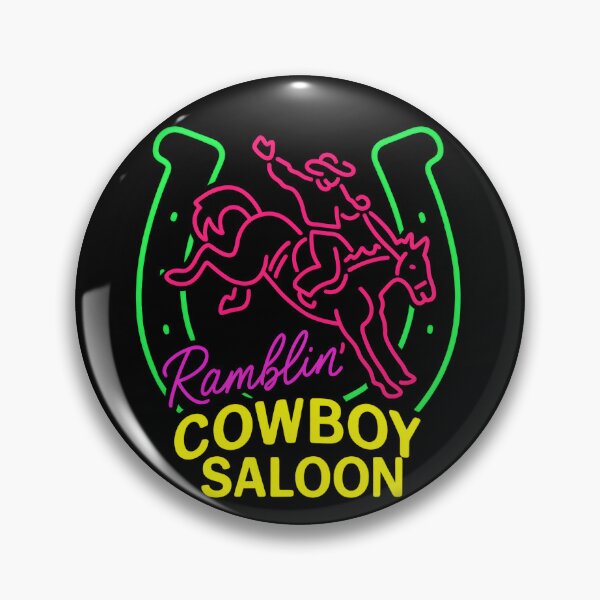 Item preview, Ramblin’ Cowboy Saloon – Neon Western  designed and sold by shoppingtshirts.