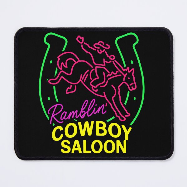 Item preview, Ramblin’ Cowboy Saloon – Neon Western  designed and sold by shoppingtshirts.