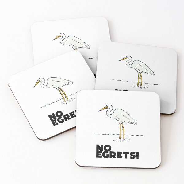 Item preview, No Egrets! designed and sold by Wonkies.