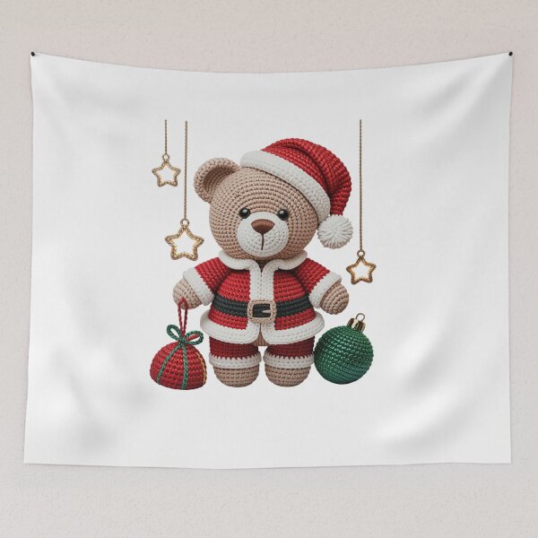 Item preview, Crochet Teddy Bear Dressed as Santa Claus designed and sold by Polarisofficial.