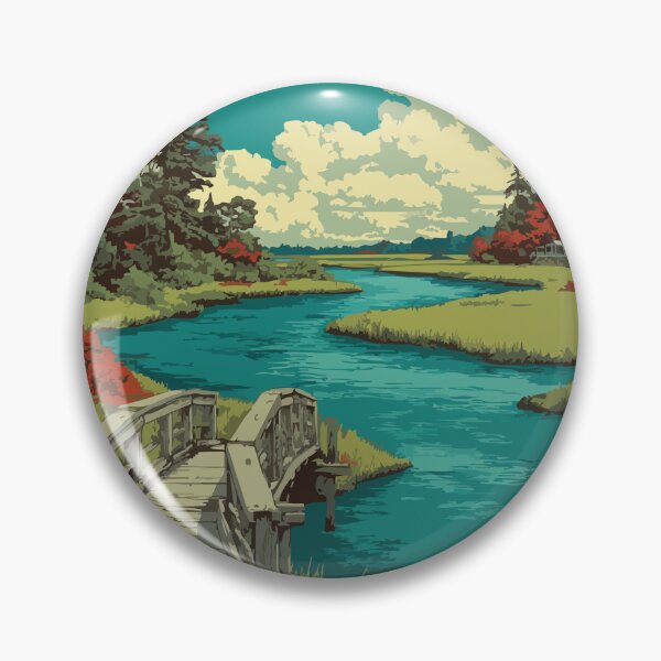 Item preview, Hillsborough Prince Edward Island | Estuary & Bridge Poster designed and sold by TuncGK.