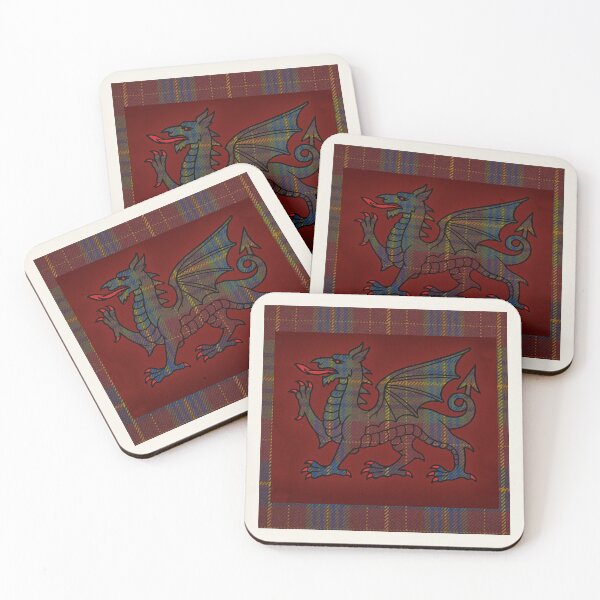 Item preview, Price Welsh Tartan – Life is Short, Glory Eternal & y Ddraig Goch - the red dragon designed and sold by WheelieGdArt.