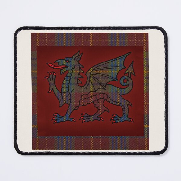 Item preview, Price Welsh Tartan – Life is Short, Glory Eternal & y Ddraig Goch - the red dragon designed and sold by WheelieGdArt.