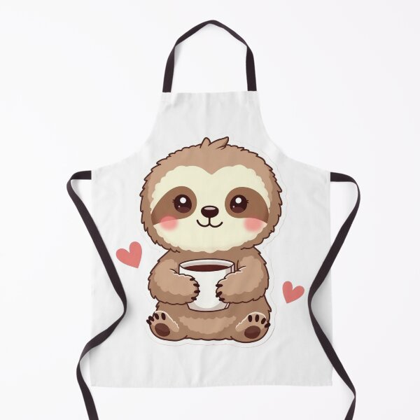 Item preview, Cute Sloth with Coffee – Adorable Kawaii Sloth Holding a Warm Cup – Cozy Aesthetic Design designed and sold by WerkstattWitz.