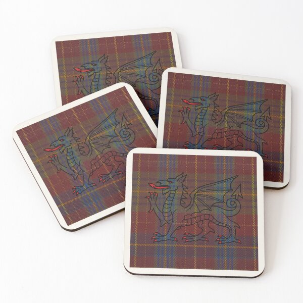 Item preview, Price Welsh Tartan – Life is Short, Glory Eternal & y Ddraig Goch - the red dragon v2 designed and sold by WheelieGdArt.