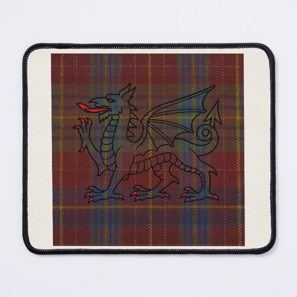 Item preview, Price Welsh Tartan – Life is Short, Glory Eternal & y Ddraig Goch - the red dragon v2 designed and sold by WheelieGdArt.
