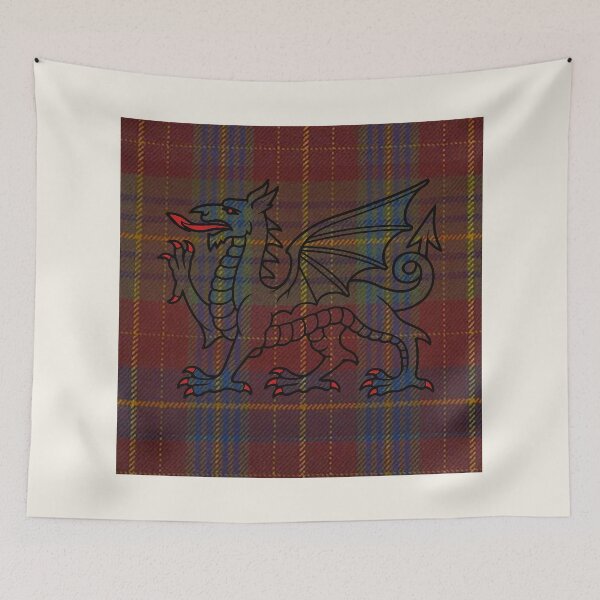 Item preview, Price Welsh Tartan – Life is Short, Glory Eternal & y Ddraig Goch - the red dragon v2 designed and sold by WheelieGdArt.