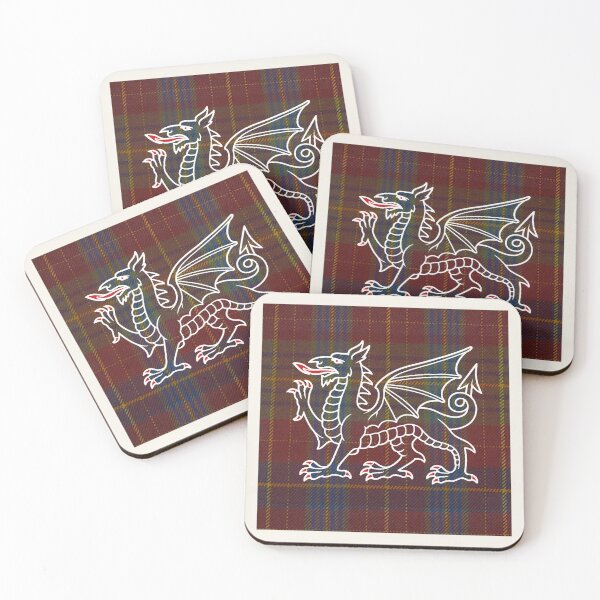 Item preview, Price Welsh Tartan – Life is Short, Glory Eternal & y Ddraig Goch - the red dragon v3 designed and sold by WheelieGdArt.