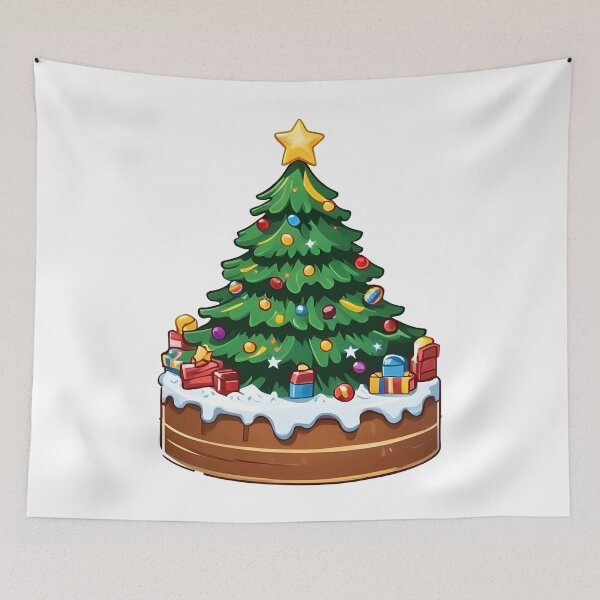 Item preview, christmas tree Cake Seasonal Graphic designed and sold by Uglyandcute.