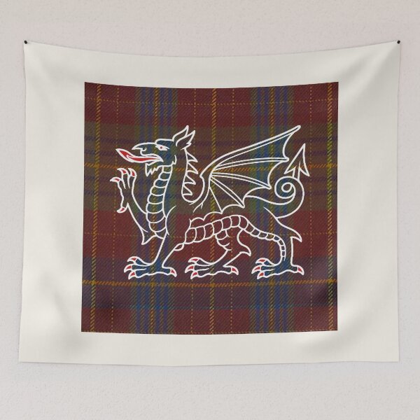 Item preview, Price Welsh Tartan – Life is Short, Glory Eternal & y Ddraig Goch - the red dragon v3 designed and sold by WheelieGdArt.