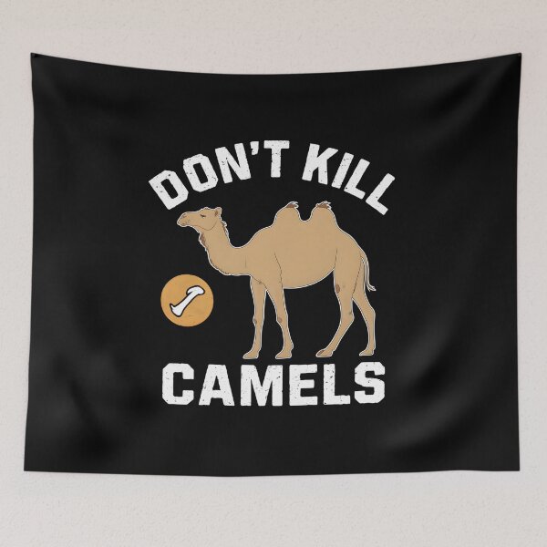 Item preview, Don't Kill Camels – Minimal Camel Graphic designed and sold by CalmDownZone ⭐️⭐️⭐️⭐️⭐️.