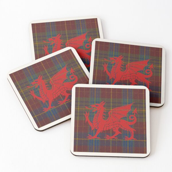 Item preview, Price Welsh Tartan – Life is Short, Glory Eternal & y Ddraig Goch - the red dragon v4 designed and sold by WheelieGdArt.