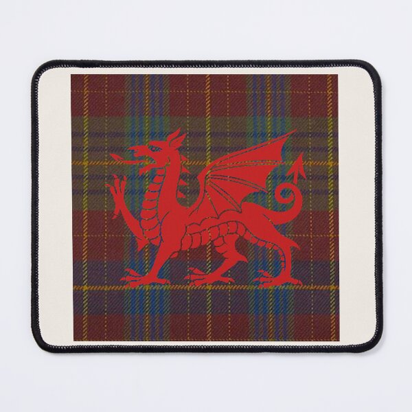 Item preview, Price Welsh Tartan – Life is Short, Glory Eternal & y Ddraig Goch - the red dragon v4 designed and sold by WheelieGdArt.