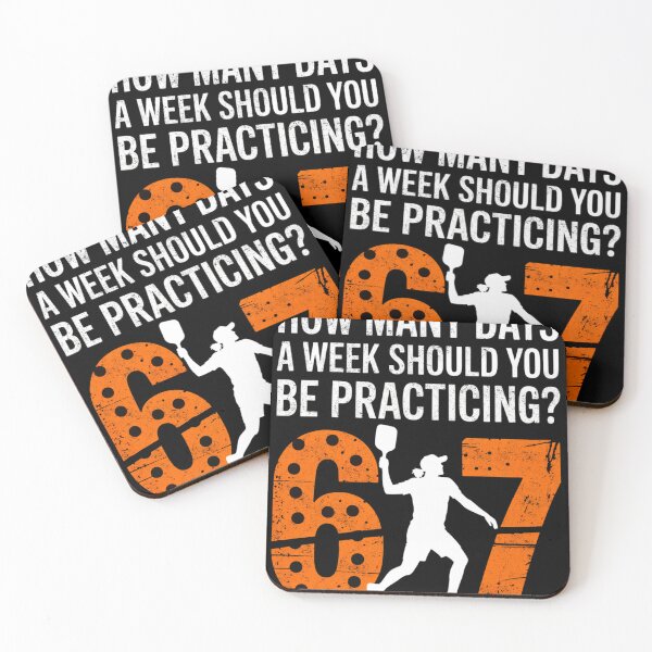 Item preview, Funny 67 Pickleball Practicing Meme Sports Humor designed and sold by FreshVibe Prints.