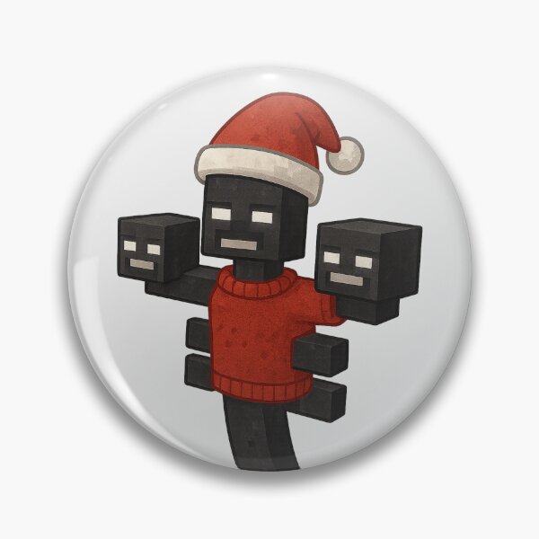 Item preview, Wither Santa Claus, Minecraft Style! Blocky, Jolly & Ready for Christmas designed and sold by DibujandoPorfa.