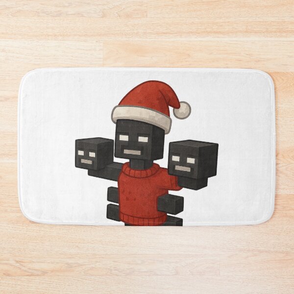 Item preview, Wither Santa Claus, Minecraft Style! Blocky, Jolly & Ready for Christmas designed and sold by DibujandoPorfa.