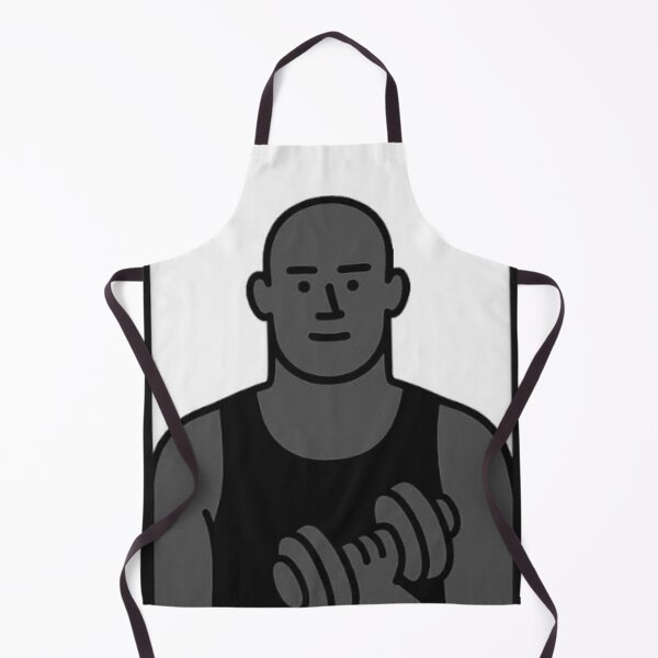 Item preview, drawing of a bodybuilder with his dumbbells designed and sold by Icon4Frames.