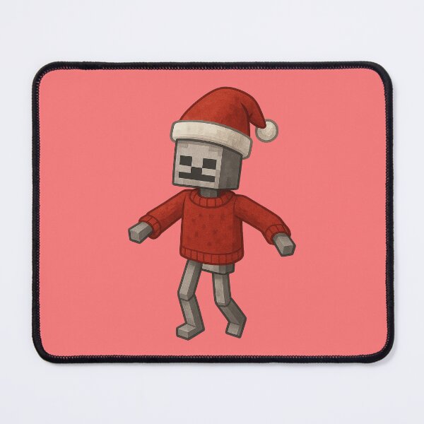 Item preview, Skeleton Santa Claus, Minecraft Style! Blocky, Jolly & Ready for Christmas designed and sold by DibujandoPorfa.