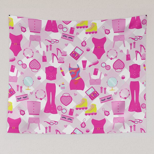 Item preview, fashion doll clothes vintage 1990s pink gingham designed and sold by Gossip Rag.