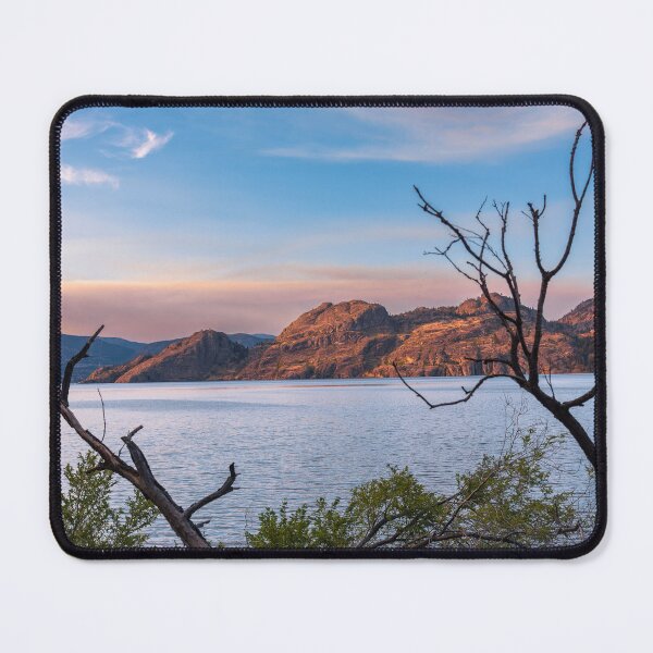 Item preview, Okanagan Lake Provincial Park view of Lake and Mountains at Sunset designed and sold by Amy Mitchell.
