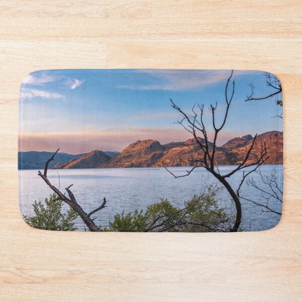 Item preview, Okanagan Lake Provincial Park view of Lake and Mountains at Sunset designed and sold by Amy Mitchell.