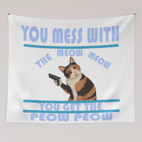 Item preview, Kitty Peow Peow designed and sold by Flying Leaf Apparel Co..