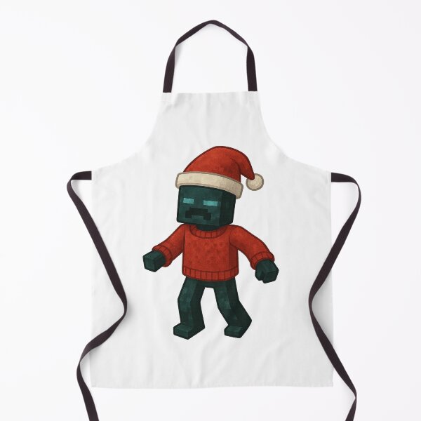 Item preview, Warden Santa Claus, Minecraft Style! Blocky, Jolly & Ready for Christmas designed and sold by DibujandoPorfa.