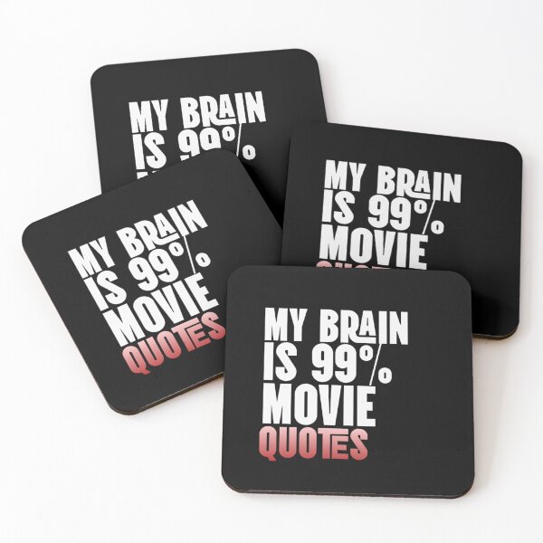 Item preview, My Brain is 99 Percent Movie Quotes Funny Graphic Cinema Lover designed and sold by ZACK ART.
