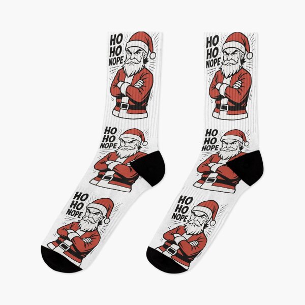 Item preview, Grumpy Santa Ho Ho Nope designed and sold by SnappyPNG.
