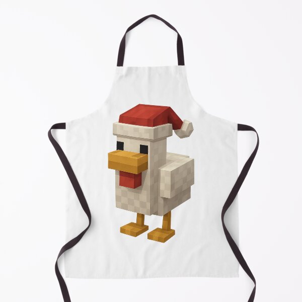 Item preview, Gallina Santa Claus, Minecraft Style! Blocky, Jolly & Ready for Christmas designed and sold by DibujandoPorfa.
