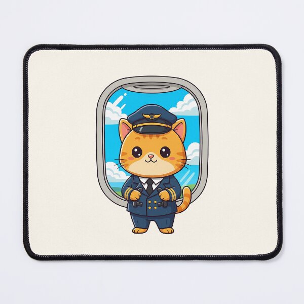 Item preview, Captain Whiskers - Cute Pilot Cat Flying High designed and sold by HoopeStylee.